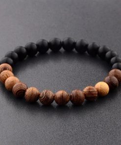 Bracelets en bois Noir