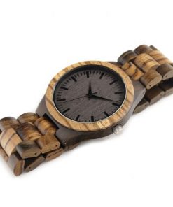 Montre en bois style forestier bracelets
