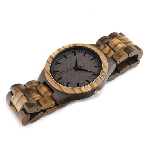 Montre en bois style forestier bracelets